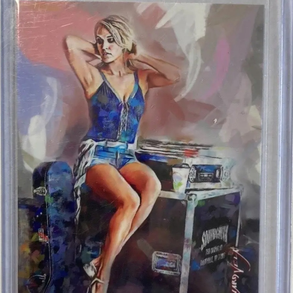 Carrie Underwood limited edition, sketch card by Edward Vela
